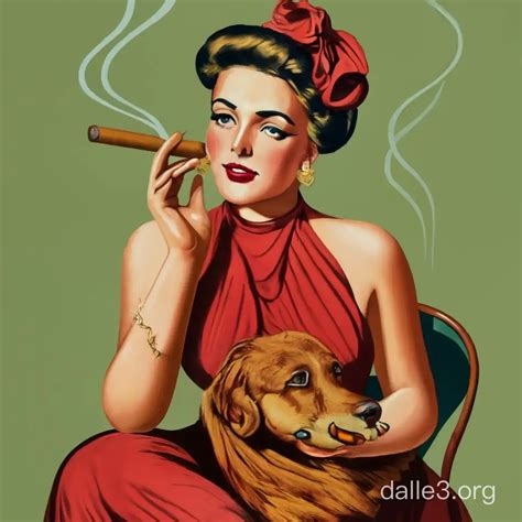 Classic Cigar Advertisement Poster With Vintage Charm Dalle3 Ai