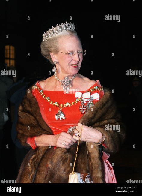 Danish Queen Margrethe arrives for the New Year's Day reception of ...