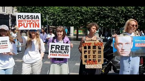Митинг в Дублине 04 июня 2023 года - свободу Навальному - YouTube