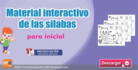 Material Interactivo De Las Silabas Para Inicial ~ Mundo Educativo360 Silabas Iniciales