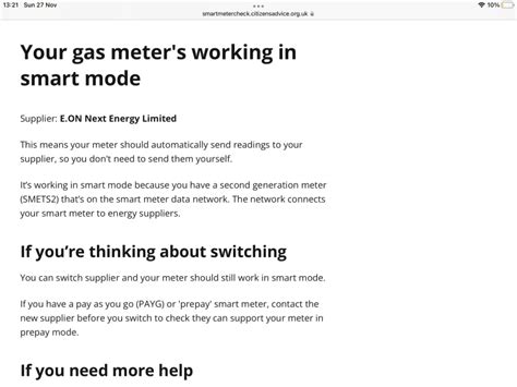 Gas Smart Meter Has Stopped Sending Readings To Ihd And Eon Eon Next
