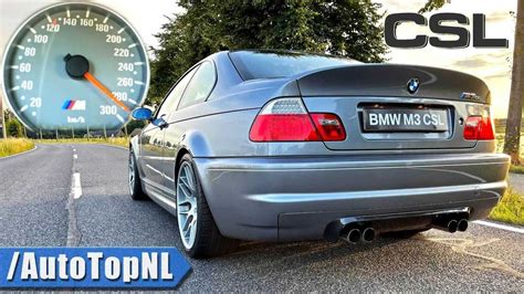 BMW M3 CSL Uses The Whole Speedometer In Autobahn Run