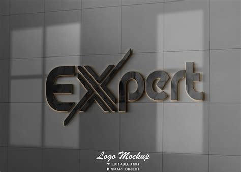 Premium Psd Office Wall Logo Mockup