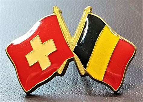 P954 Pin Flagge Fahne Schweiz Belgien Kaufen Auf Ricardo