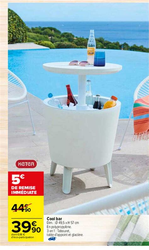 Promo Cool Bar Keter Chez Carrefour ICatalogue Fr