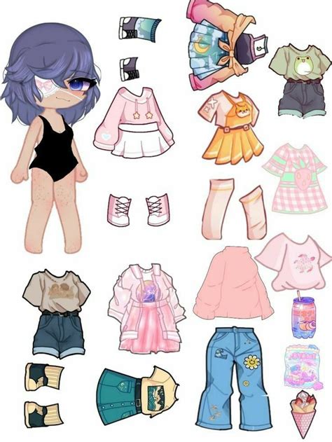 Ropa Gacha Life Papel Personajes De My Little Pony Paper Doll