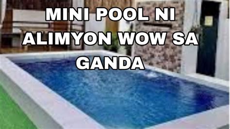 MINI POOL NI ALIMYON ANG DAMI NANG NAKA ABANG YouTube