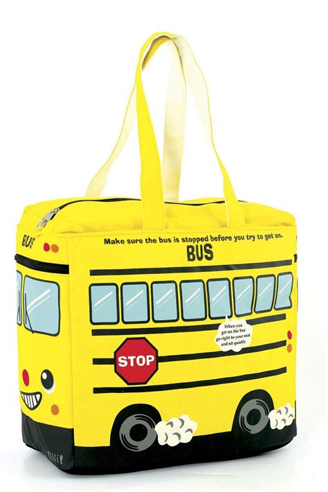 Canvas Yellow Bus Tote Bag Yellow Handbags Yellow Bag