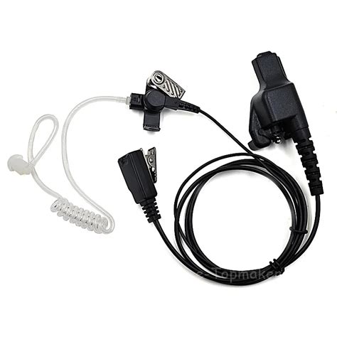 Fbi Police Headset Headphone Earpiece For Motorola Two Way Radio Walkie