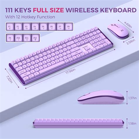 Wireless Computer Mechanical Keyboard, Bluetooth Gaming, Rechargeable ...