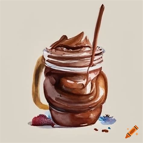 Nutella S World Day In A Colorful Watercolor Painting On Craiyon