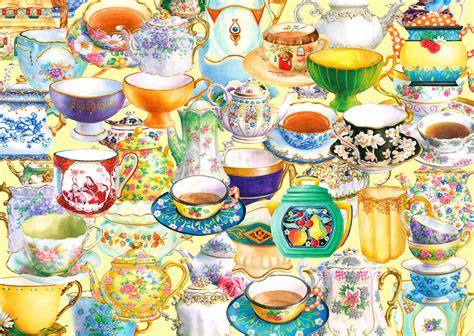 Puzzle Tea Time Enjoy Pieces Puzzle Usa