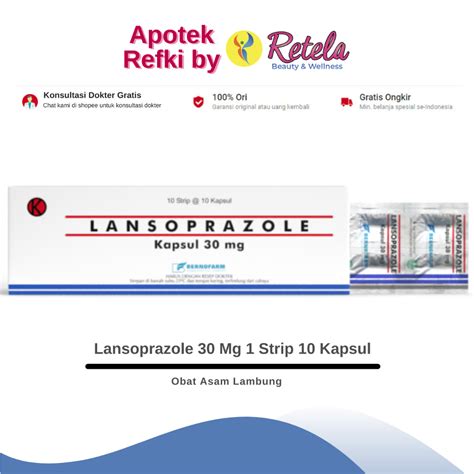 Jual Lansoprazole 30 Mg 1 Strip 10 Kapsul / Obat Asam Lambung | Shopee ...