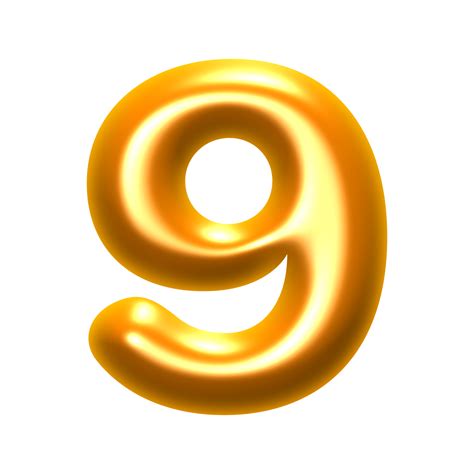 Golden 3d Numbers Png File 34617958 Png