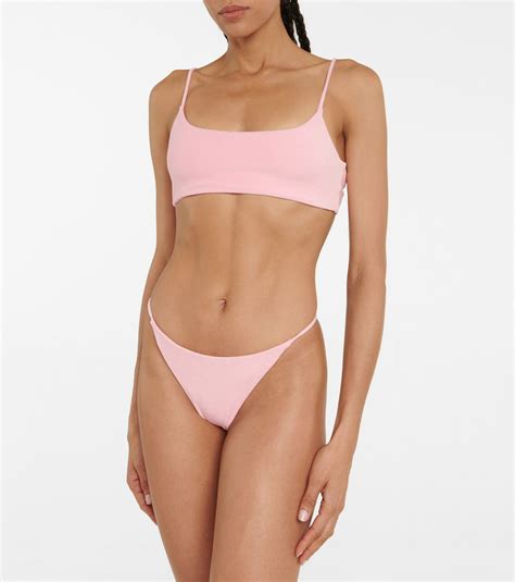 Jade Swim Muse Scoop Terry Bikini Top Jade Swim