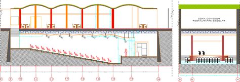 Elevation Stage platform layout working plan detail dwg file - Cadbull