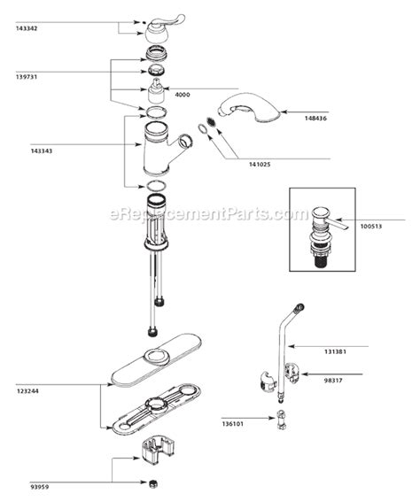 Moen Single Lever Kitchen Faucet Repair Parts Wow Blog