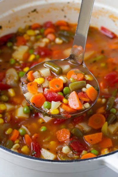 Weight Watchers Fresh Vegetable Soup - All Recipes Club