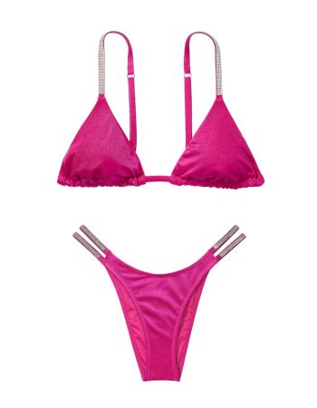 Купальник Shine Strap Triangle Bikini Top Shine Strap Brazilian Bikini