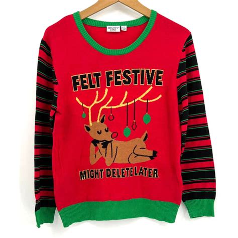 Mighty Fine Sweaters Reindeer Selfie Christmas Sweater Poshmark