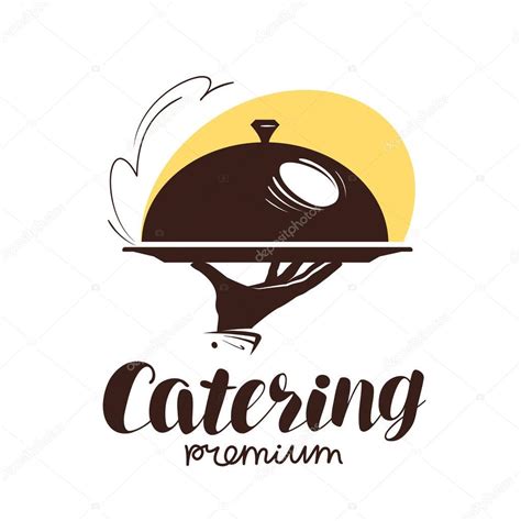 Vector: catering | Logotipo de servicio de catering. Icono o etiqueta ...