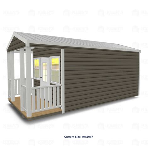 10x20 Shed w/ Porch - Keen's Buildings