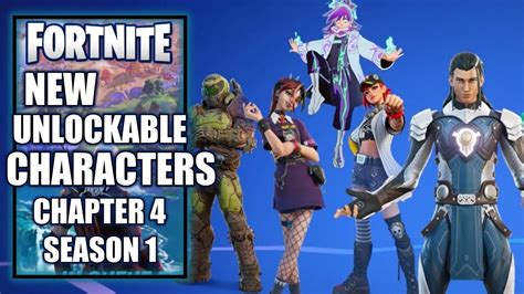 Fortnite Chapter 4 Season 1 New Battle Pass Characters And Opening Video Youtube