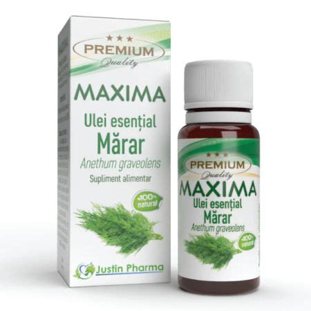 Ulei Esential De Marar Maxima Ml Justin Pharma Farmacia Tei Online