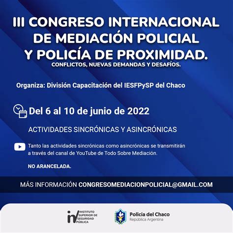 Iii Congreso Internacional De Mediaci N Policial Y Polic A De