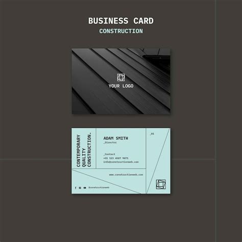 Carte Visite Construction Metallique Psd Modèles Psd Gratuits De Haute