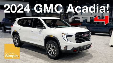 2024 Gmc Acadia At4 Luxury Package Awd Off Road Capable Suv Youtube