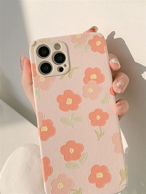 Flower Painted Phone Case Pink Phone Cases Phone Case Diy Paint Diy