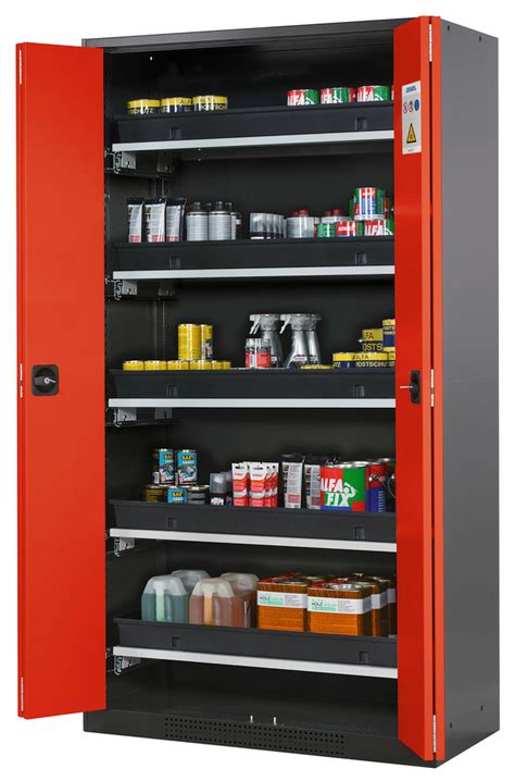 Asecos Chemicals Cabinet Systema T Cs F Body Anthracite Folding