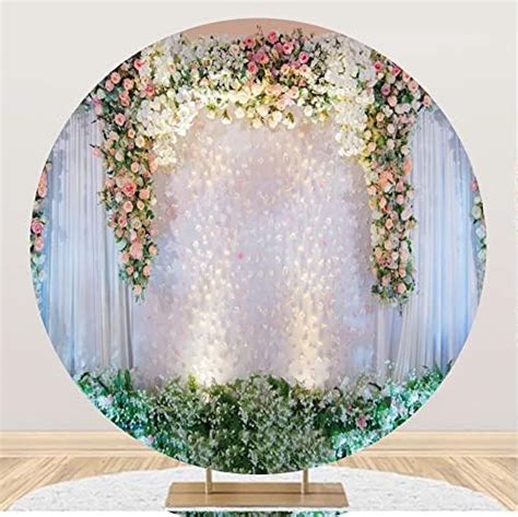 Amazon Ttqyfnm X Ft Floral Wedding Round Backdrops White