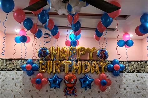 Spider Man Theme Decoration For Kids Birthday Party Near Me