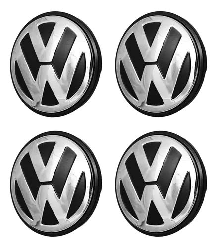 4 Centros De Rin Vw Original Bora Jetta Mk6 Tiguan 66mm Meses sin interés