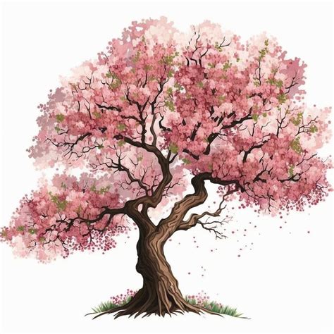 Cherry Blossom Tree Pack 4 Etsy In 2024 Cherry Blossom Painting