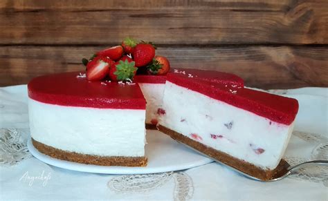 Cheesecake De Fresa Sin Horno Angechefs