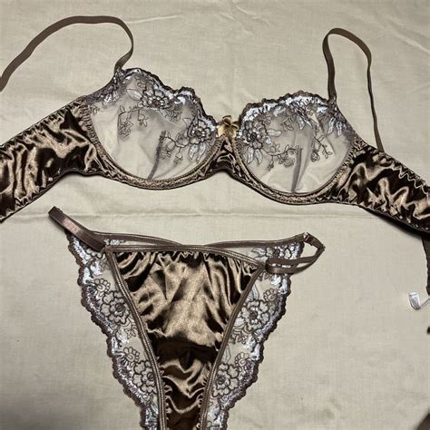 Set Lingerie Sexy Con Pizzo E Raso In Colore Cappuccino Kaufen Auf Ricardo