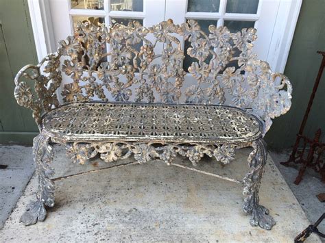 Antique Wrought Iron Benches For Sale - Antique Poster
