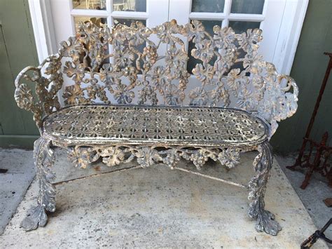 Antique Wrought Iron Benches For Sale - Antique Poster