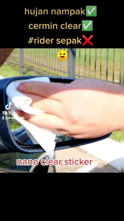 Anti Rain Fog Film Side Mirror Water Repellent Sticker With Anti Fog