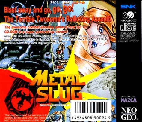 Metal Slug Boxarts For Snk Neogeo Cd The Video Games Museum