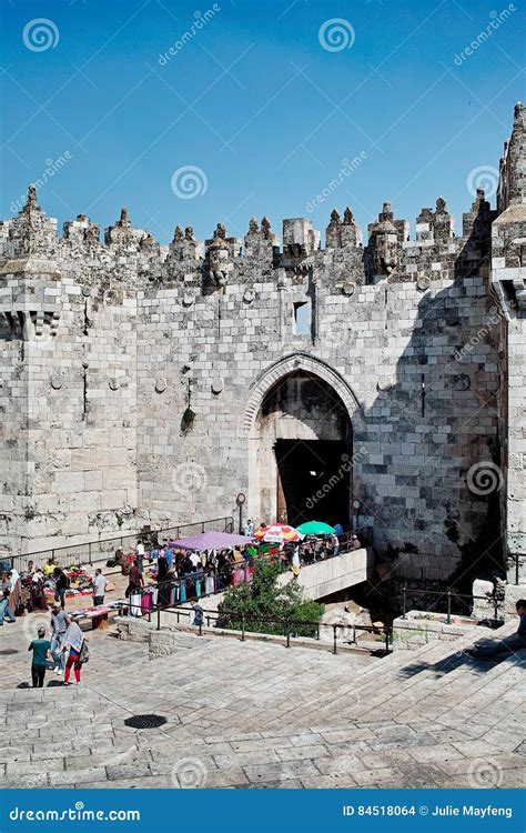 Damascus Gate Editorial Stock Image Image Of Fortification 84518064