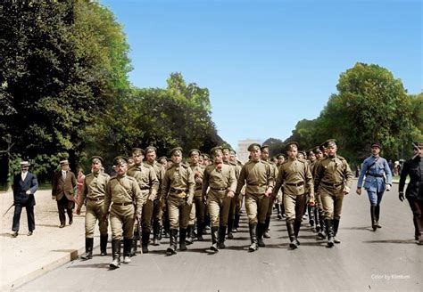 Russian Expeditionary Force In France 1915 Colourised By Olga