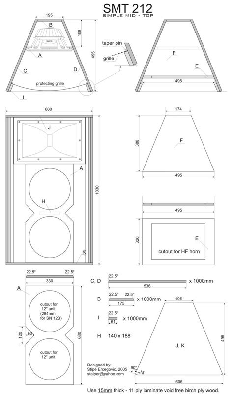 Box Speaker Mid 2x 12 Inch Outdoor