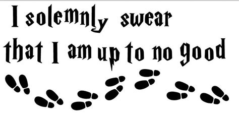 Harry Potter I Solemnly Swear Decal Etsy Harry Potter I Solemnly