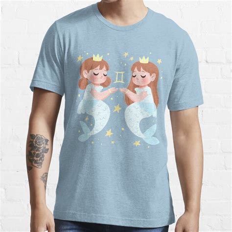 Gemini Mermaid T Shirt For Sale By Lobomaravilha Redbubble Gemini