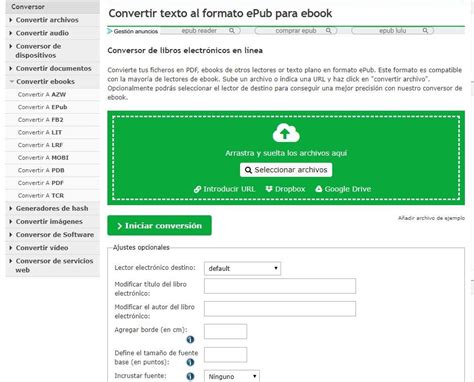 Formatos compatibles con eBook y cómo convertirlos