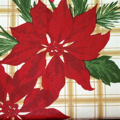 Amazon THE RAISE TABLECLOTHS Christmas Poinsettia Tablecloth